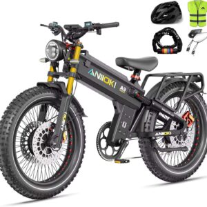 ON SALES FOR ANIIOKI 6000W A9 Pro Max Dual Motor Ebike Electric Bike 60V 70/80ah Battery 26 * 4.8" Fat Tire Dirt Bike